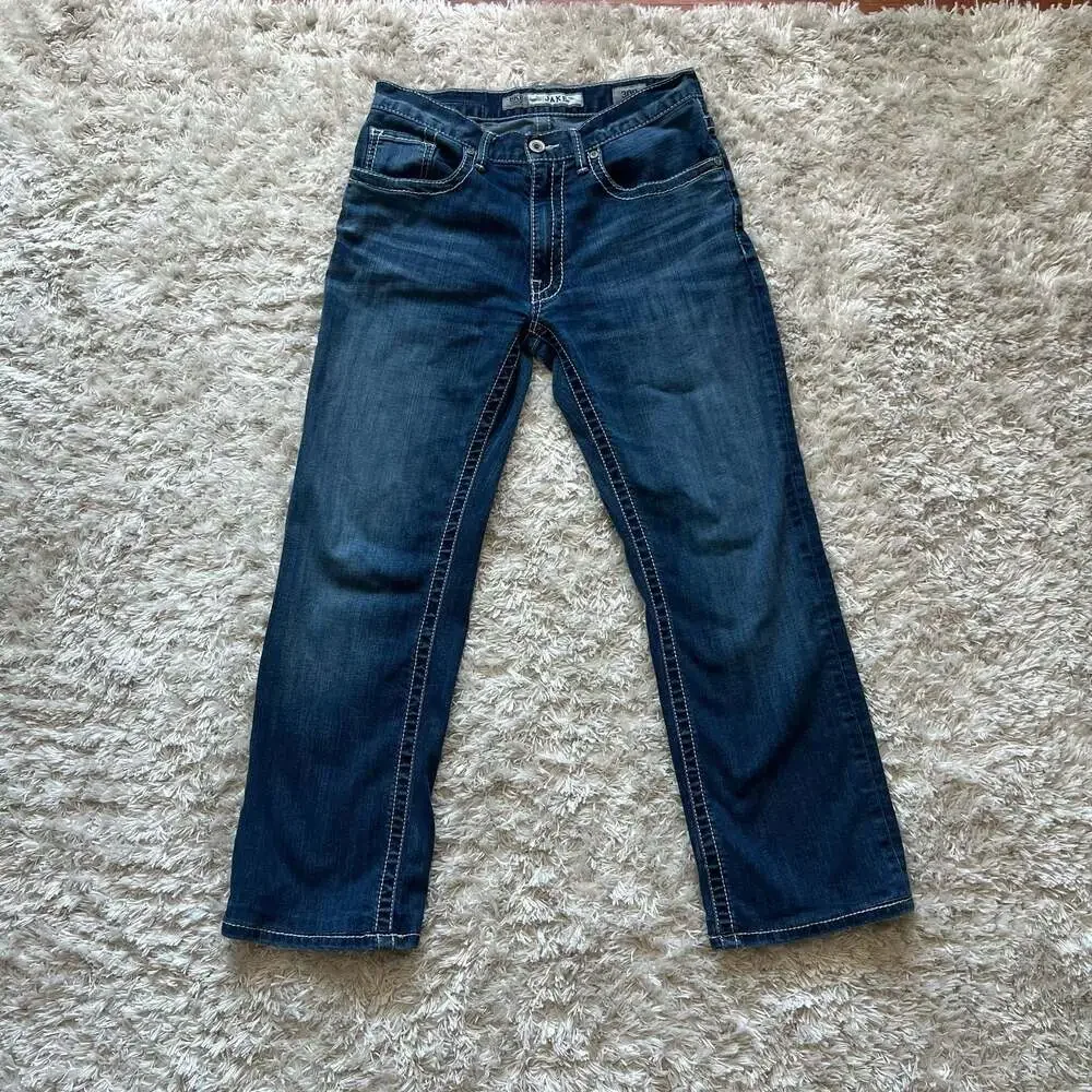 BKE Jake Men's Straight Leg Medium Wash Jeans Size 30R